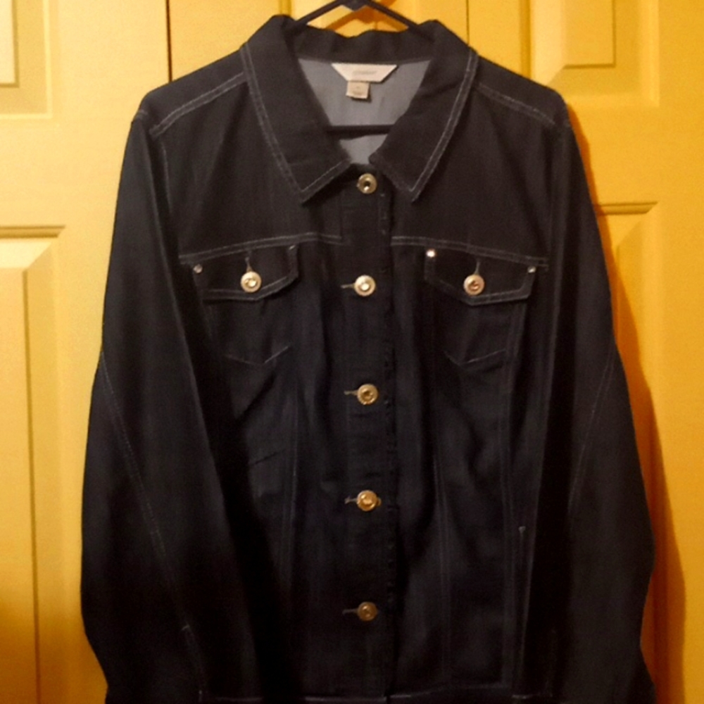 CJ Banks Women's Jean Jacket 2x